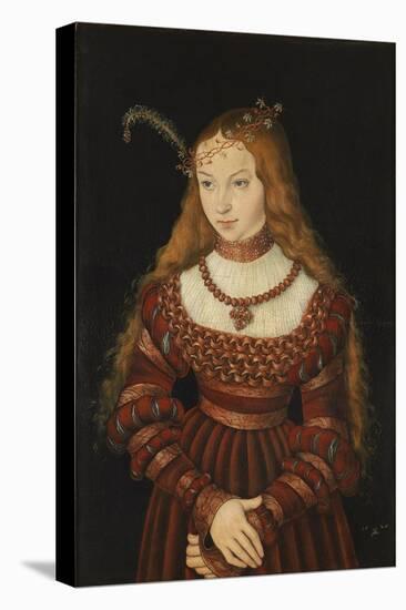 Betrothal Portrait of Sybille of Cleves, 1526-7-Lucas Cranach the Elder-Premier Image Canvas