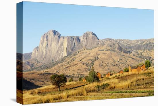 Betsileo village, Tsaranoro Valley, Ambalavao, central area, Madagascar, Africa-Christian Kober-Premier Image Canvas