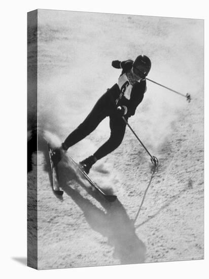 Betsy Snite During Winter Olympics-Ralph Crane-Premier Image Canvas