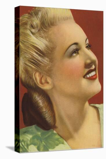 Betty Grable, American Actress and Film Star-null-Premier Image Canvas