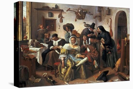 Beware of Luxury, circa 1663-Jan Havicksz. Steen-Premier Image Canvas