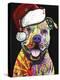 Beware of Pit Bulls Christmas Edition-Dean Russo-Premier Image Canvas