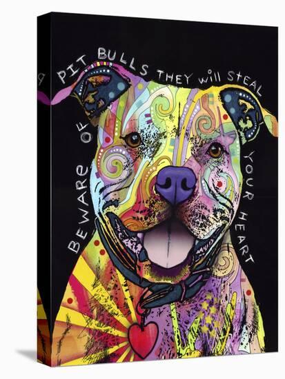 Beware of Pit Bulls-Dean Russo-Premier Image Canvas