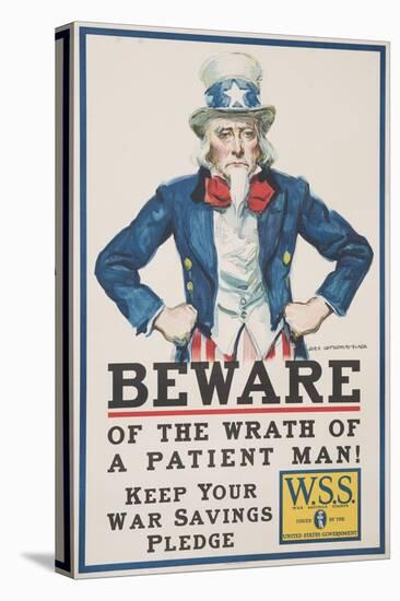 Beware of the Wrath of a Patient Man! Poster-James Montgomery Flagg-Premier Image Canvas