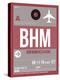 BHM Birmingham Luggage Tag II-NaxArt-Stretched Canvas