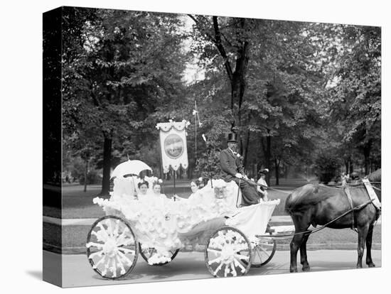 Bi-Centenary Celebration, Floral Parade, Ladies from Holy Parish Redeemer, Detroit, Mich.-null-Stretched Canvas