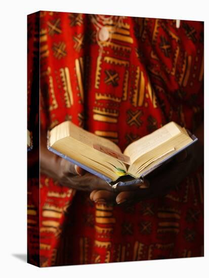 Bible Reading, Lome, Togo, West Africa, Africa-null-Premier Image Canvas