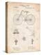 Bicycle 1890 Patent-Cole Borders-Stretched Canvas