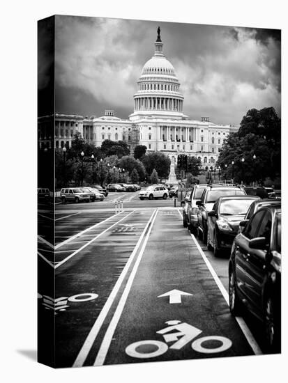 Bicycle Path Leading to the Capitol, US Congress, Washington D.C, District of Columbia-Philippe Hugonnard-Premier Image Canvas