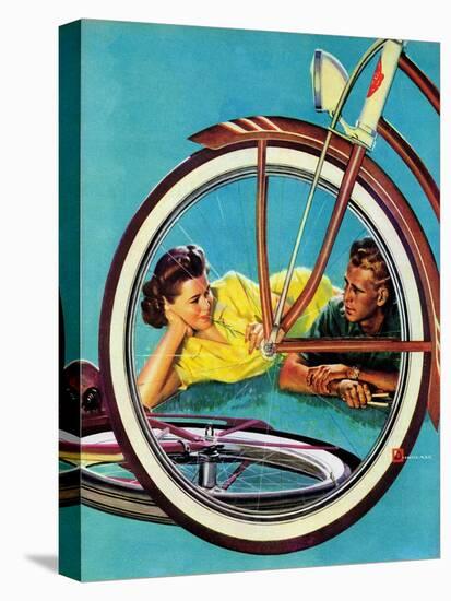 "Bicycle Ride," August 16, 1941-Douglas Crockwell-Premier Image Canvas