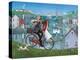 Bicycle Seascape-Peter Adderley-Stretched Canvas