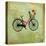 Bicycle Traffic-Andrew Michaels-Stretched Canvas