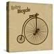 Bicycle Vintage Poster-radubalint-Stretched Canvas