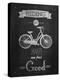 Bicycle Vintage Typographical Background-Melindula-Stretched Canvas