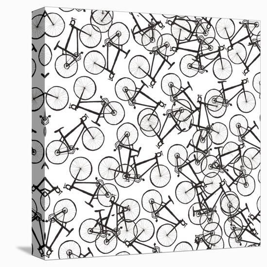 Bicycles, 2020, (Fine Liner)-Charlotte Orr-Premier Image Canvas