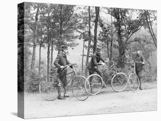 Bicyclists in Central Park-null-Premier Image Canvas