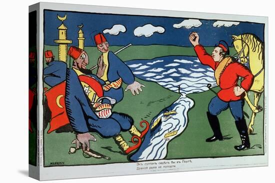 Bien, Sultan... (Well, Sultan). Satire Du Conflit Entre La Turquie Et La Russie, Durant La Premiere-Kazimir Severinovich Malevich-Premier Image Canvas