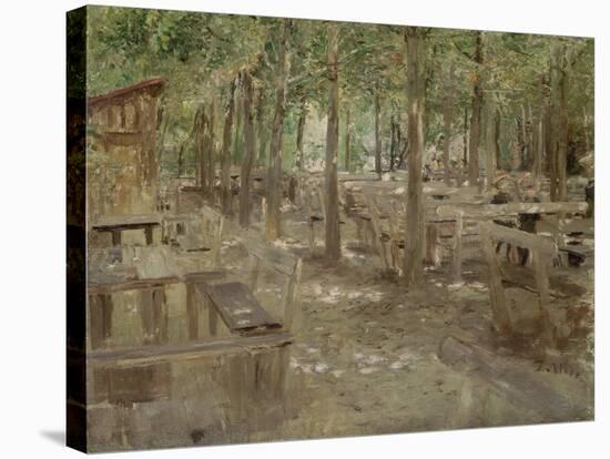 Biergarten in Dachau, 1888-Fritz von Uhde-Premier Image Canvas