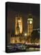 Big Ben and the Houses of Parliament by the River Thames at Dusk, Westminster, London-Hazel Stuart-Premier Image Canvas