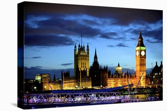 Big Ben and the Houses of Parliament, Thames River, London, England-Richard Wright-Premier Image Canvas