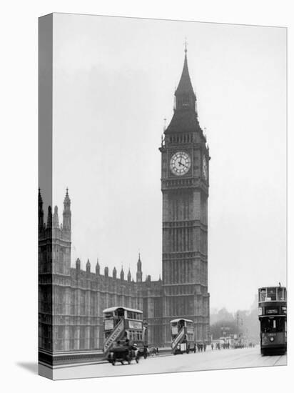 Big Ben and Westminister Bridge circa 1930-null-Premier Image Canvas