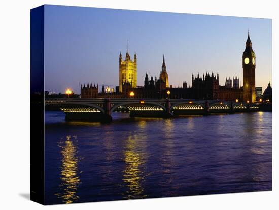 Big Ben, Houses of Parliament and River Thames at Dusk, London, England-Richard I'Anson-Premier Image Canvas