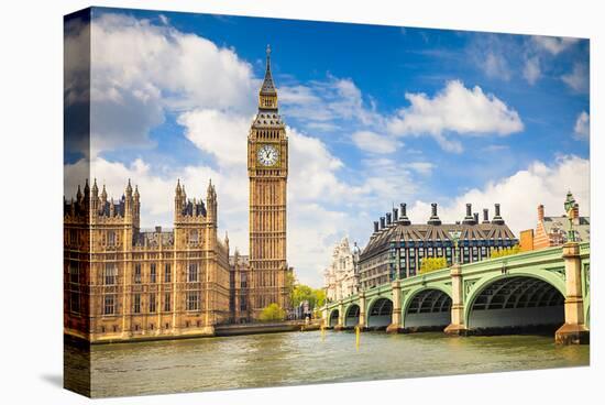Big Ben & Parliament London-null-Stretched Canvas