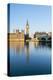 Big Ben, the Palace of Westminster, UNESCO World Heritage Site, and Westminster Bridge, London, Eng-Fraser Hall-Premier Image Canvas