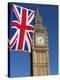 Big Ben with Union Flag, Westminster, UNESCO World Heritage Site, London, England, United Kingdom, -Stuart Black-Premier Image Canvas