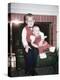 Big Brother Holds His Baby Sister for a Portrait, Ca. 1960.-Kirn Vintage Stock-Premier Image Canvas