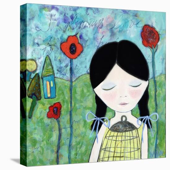 Big Eyed Girl Wish-Wyanne-Premier Image Canvas