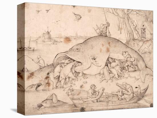 Big Fish Eat Little Fish-Pieter Bruegel the Elder-Premier Image Canvas