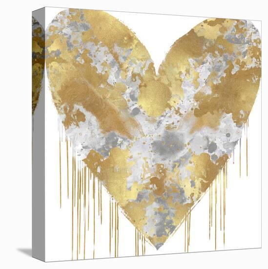 Big Hearted Silver and Gold-Lindsay Rodgers-Stretched Canvas