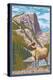 Big Horn Sheep, Rocky Mountain National Park-Lantern Press-Stretched Canvas