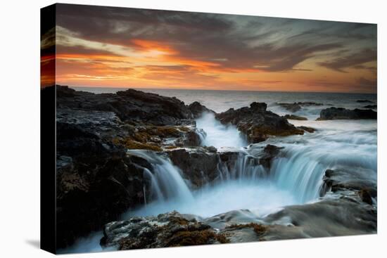 Big Island Sunset Seascape, Hawaii Magic Aloha Travel Adventure-Vincent James-Premier Image Canvas