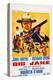 Big Jake, Top: John Wayne on French Poster Art, 1971-null-Stretched Canvas