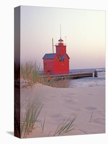 Big Red Holland Lighthouse, Holland, Ottowa County, Michigan, USA-Brent Bergherm-Premier Image Canvas