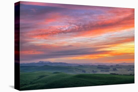 Big Sunrise Sky, Marin Hills and Sky Fire, Dillon Beach, San Francisco-Vincent James-Premier Image Canvas