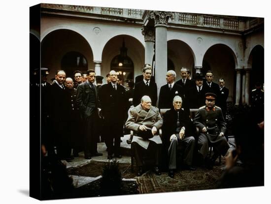 Big Three Conference, Yalta, February 1945, Photograph-null-Premier Image Canvas