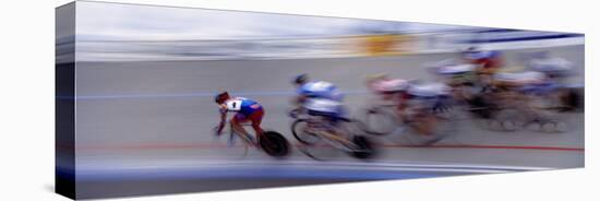 Bike Racers at Velodrome-Nancy & Steve Ross-Premier Image Canvas