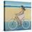 Bike Ride on the Boardwalk (Female)-Terri Burris-Stretched Canvas