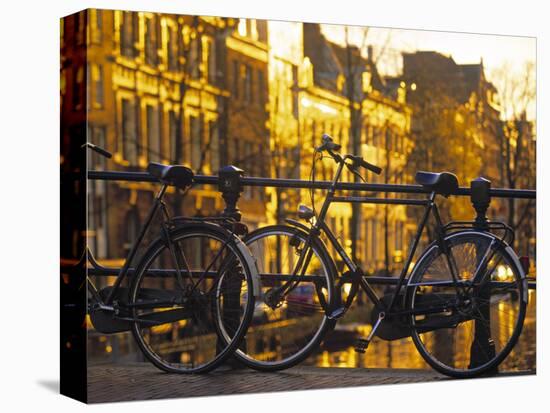 Bikes, Amsterdam, Holland-Peter Adams-Premier Image Canvas