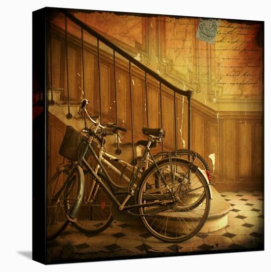 Bikes IV-Dawne Polis-Stretched Canvas