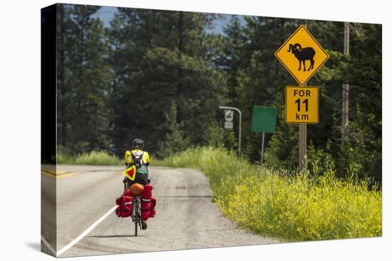 Biking, Adventure Cycling Glacier Waterton Tour, Fernie, British Columbia-Chuck Haney-Premier Image Canvas