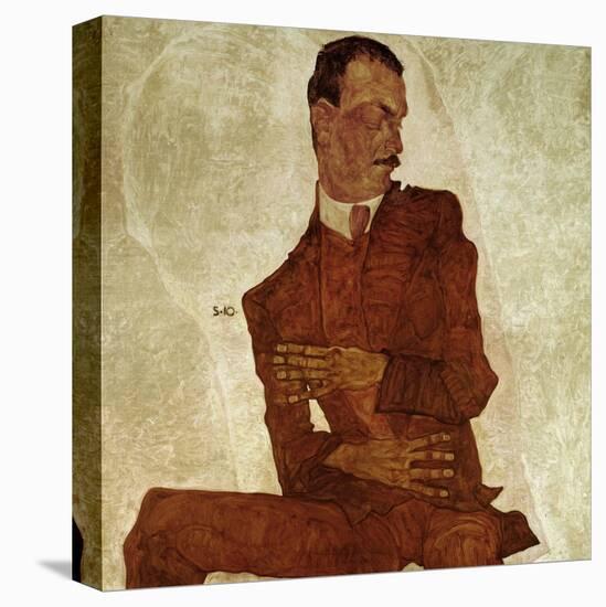 Bildnis Arthur Roessler (Portrait Arthur Roessler) 1910-Egon Schiele-Premier Image Canvas