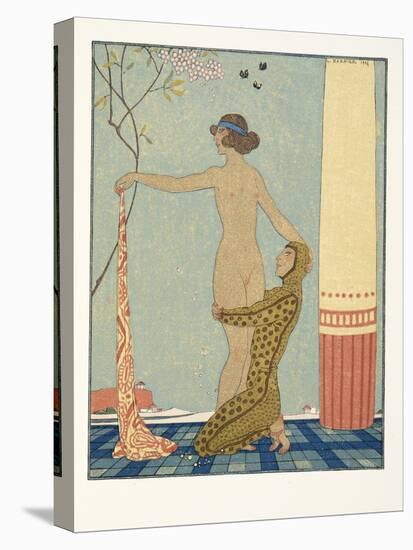 Bilitis, Illustration from Les Chansons De Bilitis, by Pierre Louys, Pub. 1922 (Pochoir Print)-Georges Barbier-Premier Image Canvas