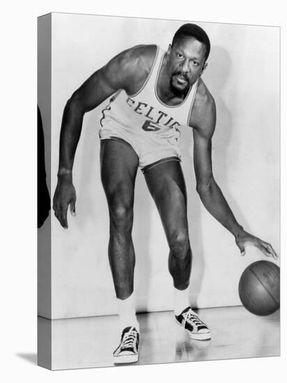 Bill Russell, American Basketball Player Who Played for the Boston Celtics, 1960s-null-Stretched Canvas