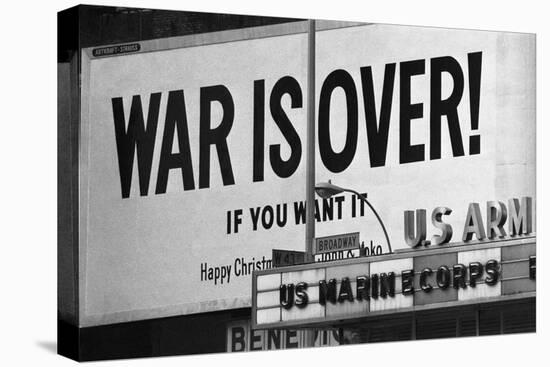 Billboard in times Square, War is Over!-null-Premier Image Canvas