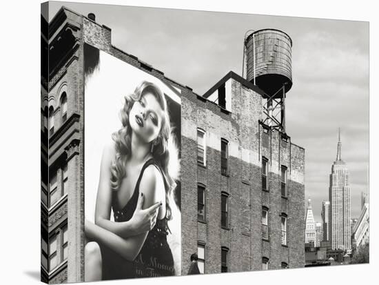 Billboards in Manhattan Number 1-Julian Lauren-Stretched Canvas