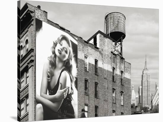 Billboards in Manhattan Number 1-Julian Lauren-Stretched Canvas